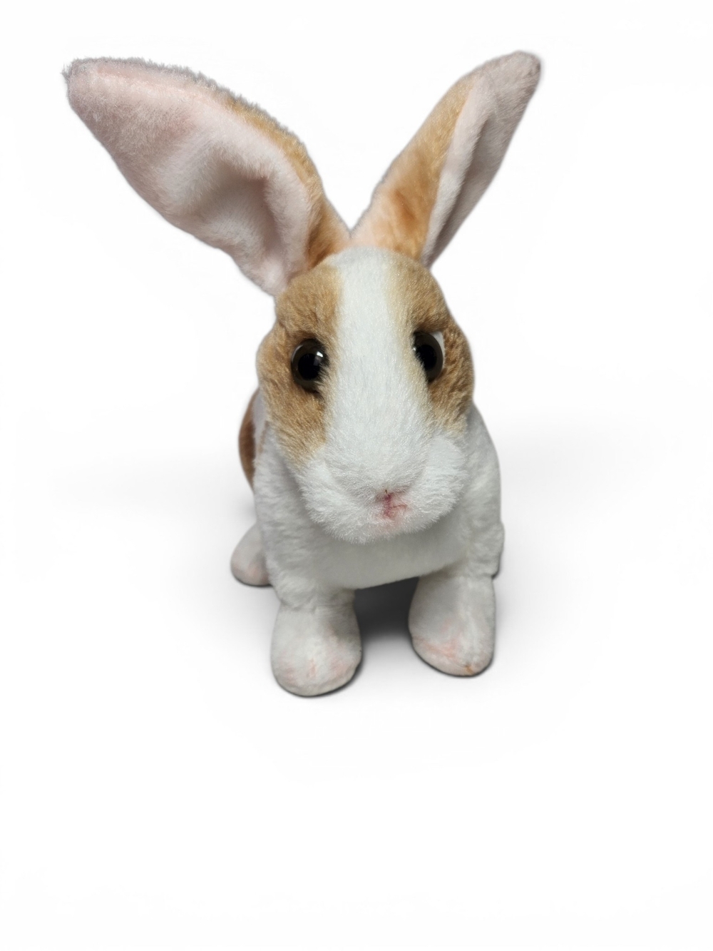 Vintage Tiger Tale Toys Rabbit Plush Realistic Brown White Stuffed Bunny Toy - Picture 5 of 13